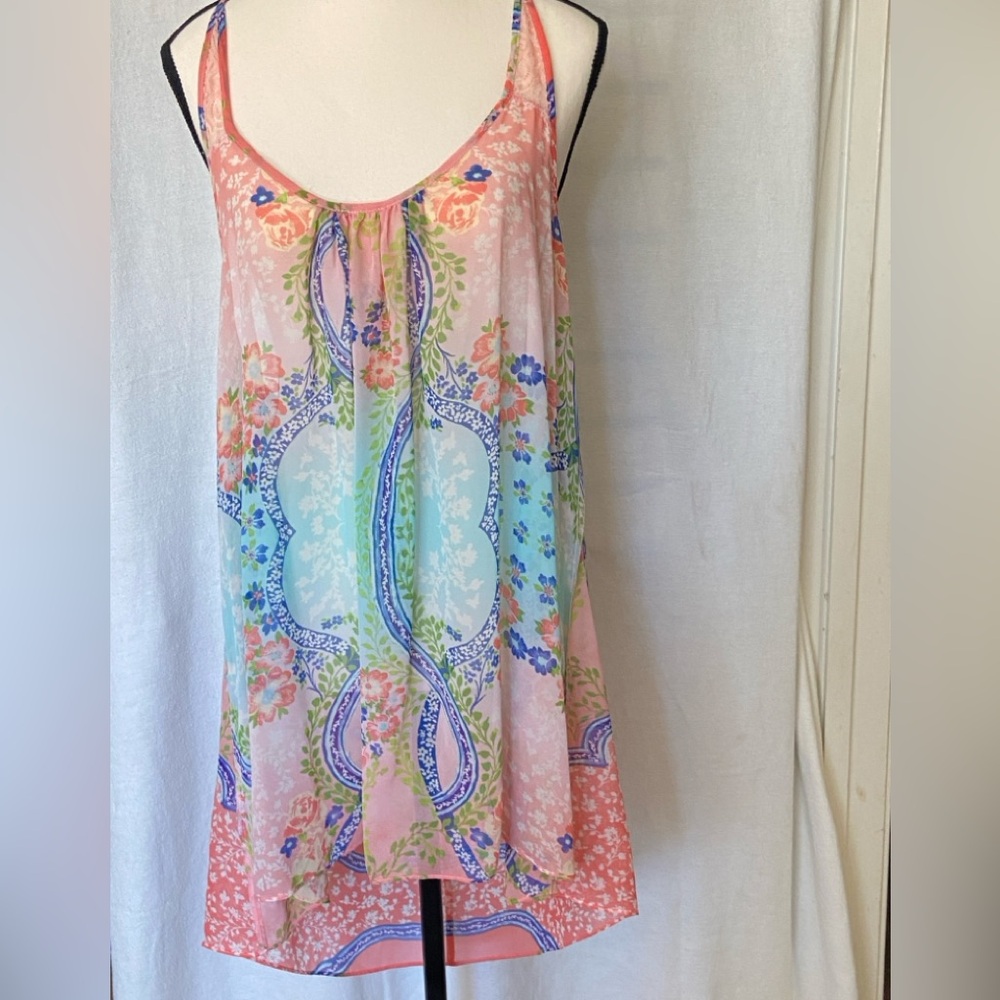 Night Dress, elegant blue & orange with flowers NWT
From Nordstrom